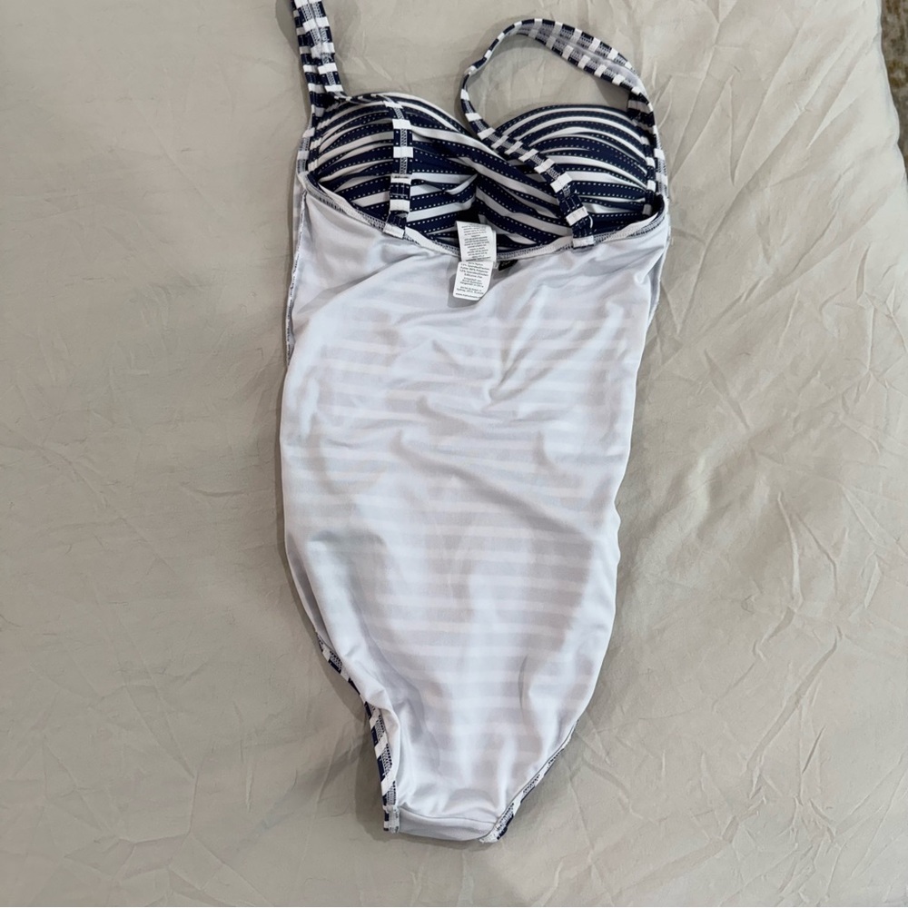 Nip Tuck  Joanne Twist‎ Striped One Piece Swimsuit - Picture 12 of 14